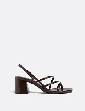 Weites Bein. Sandalen mit breitem Absatz BRAUN 38 - Stradivarius - FashionsVida