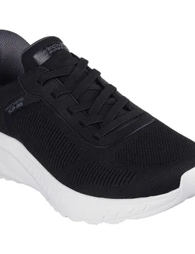 Baskets Slip-ins Bobs® Sport Squad Chaos Solid Step Black Knit EU 41 - Skechers - FashionsVida