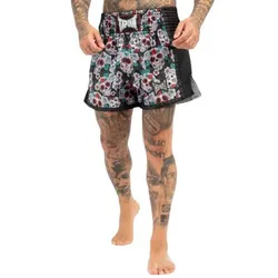 Shorts De Boxe Thaï Bollan Black / Multicolour 3XL