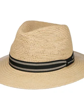 Crochet Traveller Panama Hat by - nature - Female - Size: L (58-59 cm) - Stetson - FashionsVida