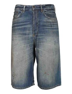 Shorts in denim di cotone biologico