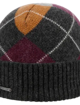 Upton Cashmere Beanie Hat by - anthracite-grey - Female - Size: One Size - Stetson - FashionsVida