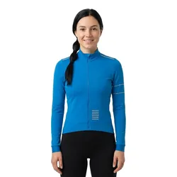 Maglia A Maniche Lunghe Pro Team Gore-tex Infinium™ Windstopper® Petrol Blue / Silver Reflective