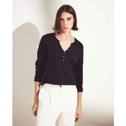 Jersey de viscosa básico liso de mujer