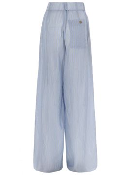 Striped Wide-leg Trousers