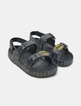 Sandali in schiuma con applicazione 3D Batman - grigio scuro
