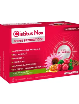 Scatola Di Stick Monodose Nos Forte Probiotics 10 Units 10 Unità White