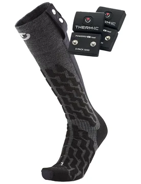 Beheizbare Socken mit Batterien Set Heat Fusion Uni + S-700B Größe 35-38 schwarz - Therm-ic - FashionsVida