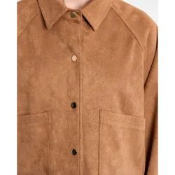 Chaqueta de mujer de manga larga efecto ante