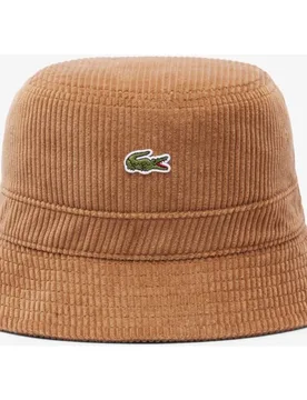 Gorro unisex de pescador de pana de algodón - Lacoste - FashionsVida