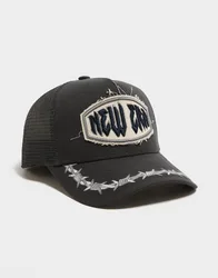 Womens Distressed Patch 9FORTY E-Frame Trucker Cap - Grigio, grigio grigio Donna taglia One Size