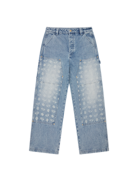 Diamonds & Dollars Denim Carpenter Pants - Light Wash