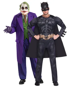 Batman und Joker-Kostüm für Herren Superheld Paarkostüm - male - BCI - FashionsVida