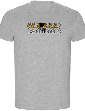 T-shirt à Manches Courtes Be Different Football Eco Heather Grey S - Kruskis - FashionsVida