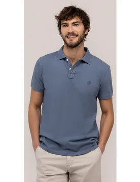 Polo de manga corta de hombre liso - El Ganso - FashionsVida