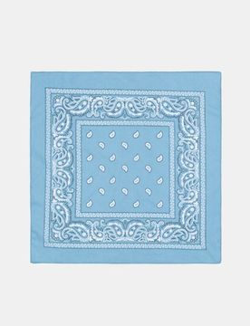Foulard Con Motivo - blu pallido