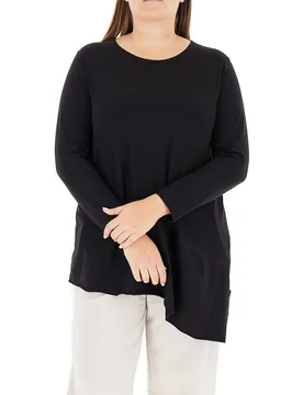 JURERE Maglia in cotone NERO L - JURERE - FashionsVida