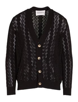 Strickjacke Herren Schwarz M Herren
