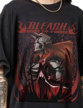 Bleach Anime T-shirt, Inspired Anime Ichigo Kurosaki T-shirt Black- Anime Gift - Aliexpress - FashionsVida