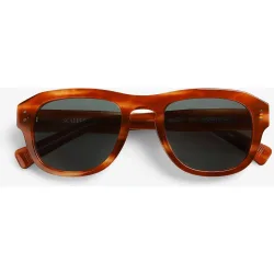 Gafas de sol de hombre de montura cuadrada con diseño en acabado carey