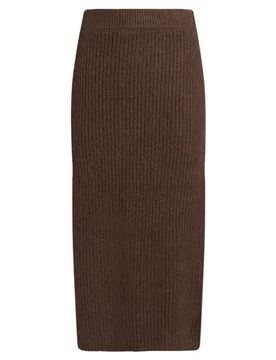 Midi-Rock Damen Braun 36 Damen