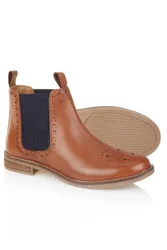 Zoey Womens Leather Chelsea Boots - - Size: 5