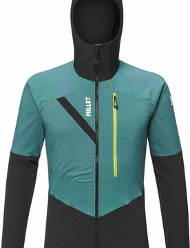 Skitourenjacke Rutor XCS Air Hoodie M Bottle Black für Herren Größe L Grün