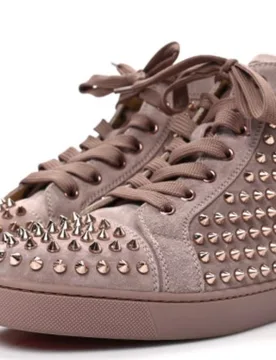 Pink VV Spike Trainers - Christian Louboutin - FashionsVida