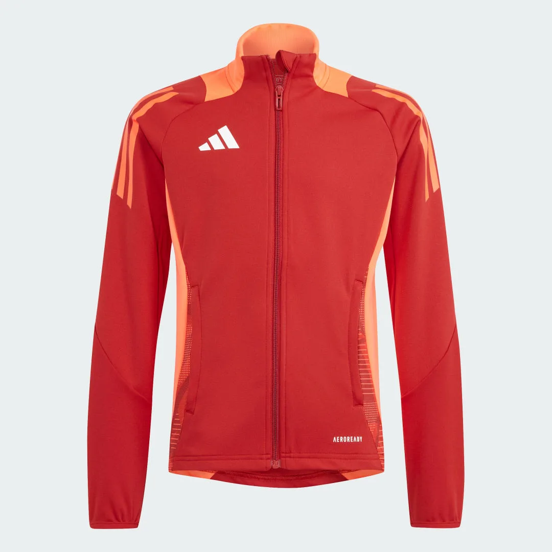 Giacca da allenamento Tiro 24 Competition Junior 5-6A Team Power Red 2 - Adidas - FashionsVida
