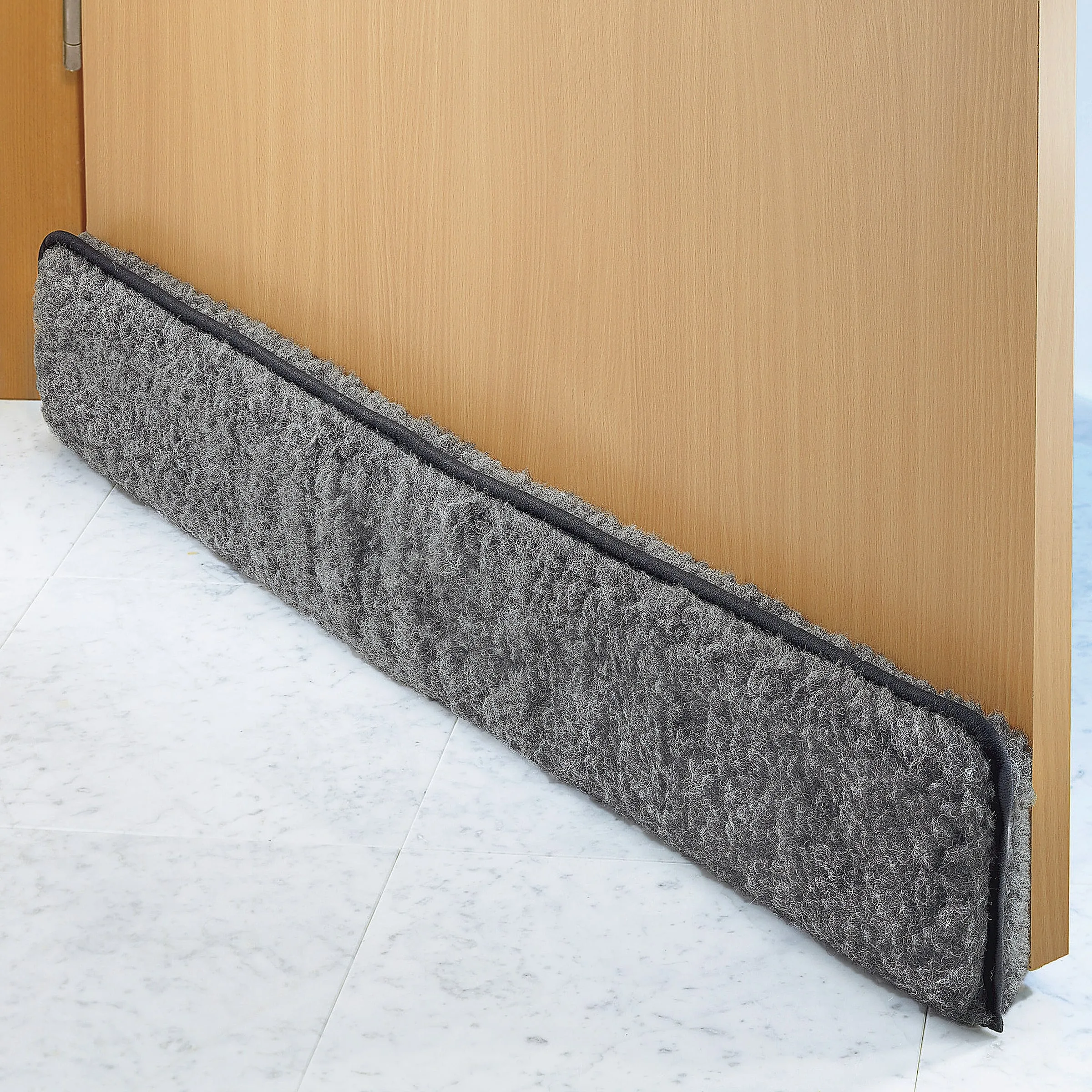 Fenster-Zugluftstopper grau - K&N Schurwolle - FashionsVida