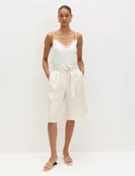 Forget Me Not Satin & Lace Cami top Ivory female