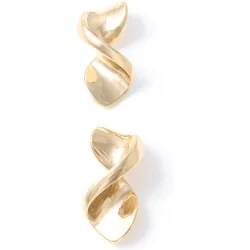 Pendientes retorcidos metal