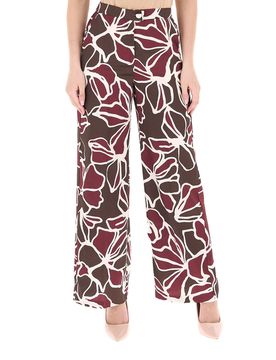 Pantalone a palazzo MARRONE 48