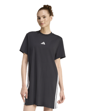 Essentials 3-stripes Tee Dress Damen Röcke - Schwarz - Größe XS (30-32) - Baumwoll-Jersey Black XS (30-32)