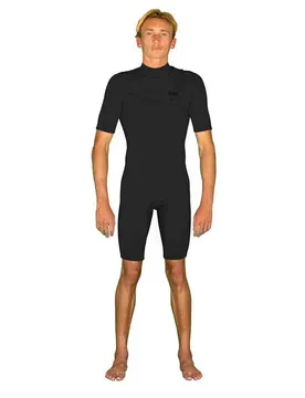 Shorty à Manches Courtes Avec Fermeture éclair Devant Primus Spring 2/2 Mm Black 2XL