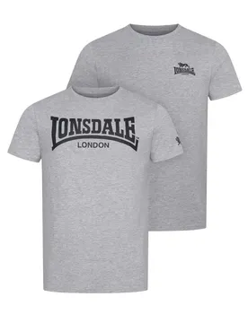 T-shirt à Manches Courtes Piddinghoe 2 Unités Marl Grey / Black 2XL
