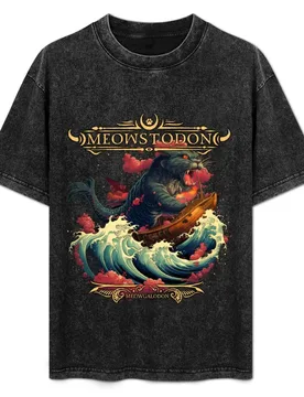 Meowstodon - Meowgalodon Death Metal T-Shirt Christmas Theme Tee Top - Aliexpress - FashionsVida