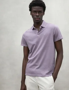 Polo de hombre de manga corta y cuello camisa con cierre de botones - Ecoalf - FashionsVida