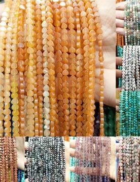 Natural Stone Loose Beads Strand Heart Pink Crystal Tiger Eye Beads DIY for Jewelry Making Bracelet Necklace Accessories 2x4mm - Aliexpress - FashionsVida