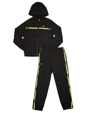 Grid Taped Kleinkind Trainingsanzüge - Schwarz - Größe 140 - 152 CM - Poly Woven Black 140 - 152 CM