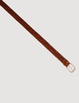 Cinturón de hombre de piel trenzado - sandro - FashionsVida