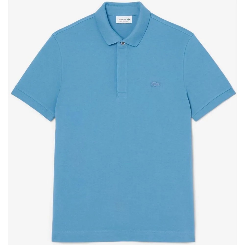 Polo de hombre de corte regular paris de piqué elástico de manga corta - Lacoste - FashionsVida