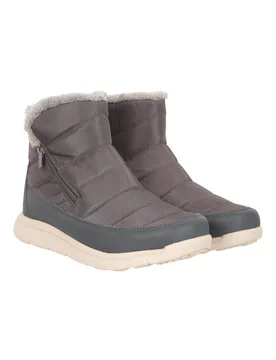 Boston Fleece-Lined Womens Boots - Grey - Grey - Size: 8 - Mountain Warehouse - FashionsVida