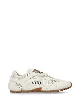 Women's 'Aziel White Mesh' Suede Trainers Size: 5 - White - Size: 5 - Steve madden - FashionsVida