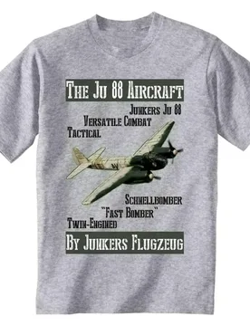 Air force Junkers Ju 88 Medium Bomber T-Shirt 100% Cotton O-Neck Short Sleeve Summer Casual Mens T-shirt Size S-3XL - Aliexpress - FashionsVida