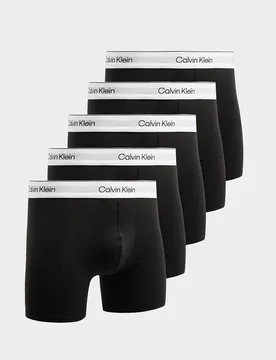 Mens Set da 5 Boxer Icon - Nero, nero nero Uomo taglia M - Calvin Klein - FashionsVida