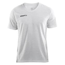 T-shirt à Manches Courtes Pro Control Stripe White / Silver 2XL