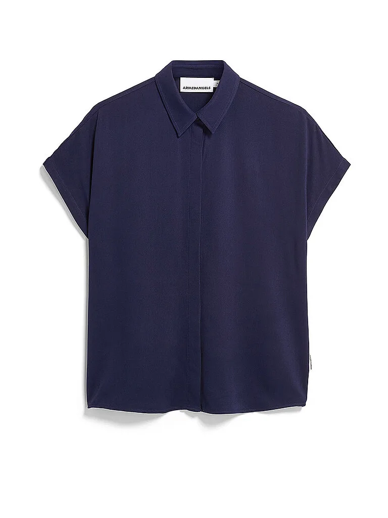 Blouse LARISAANA bleu marine XL - Armedangels - FashionsVida
