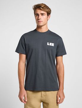 Workwear Relaxed Graphic Tee Washed Black Größe S male