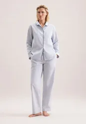 Regular Pyjama Gestreift Blau 40